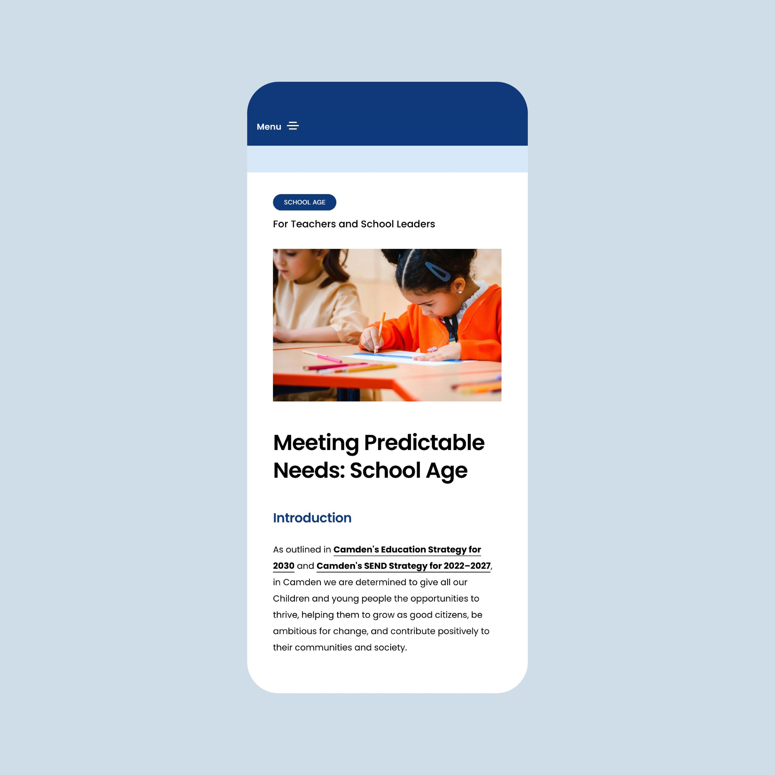 Meeting predictable needs online toolkit